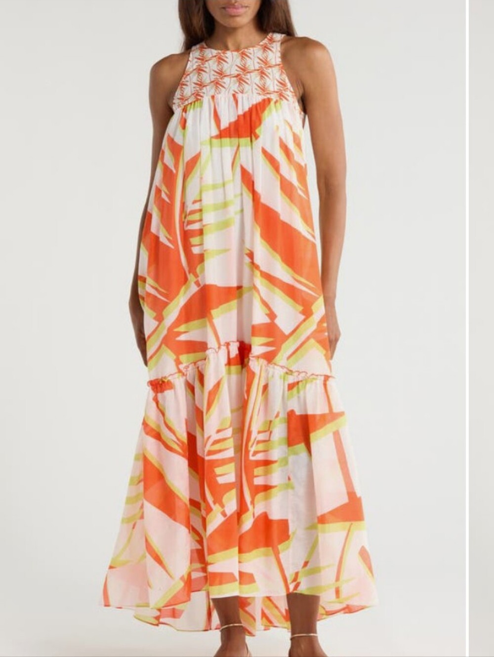 Diane Von Furstenberg Melisse Cotton & Silk Maxi Dress